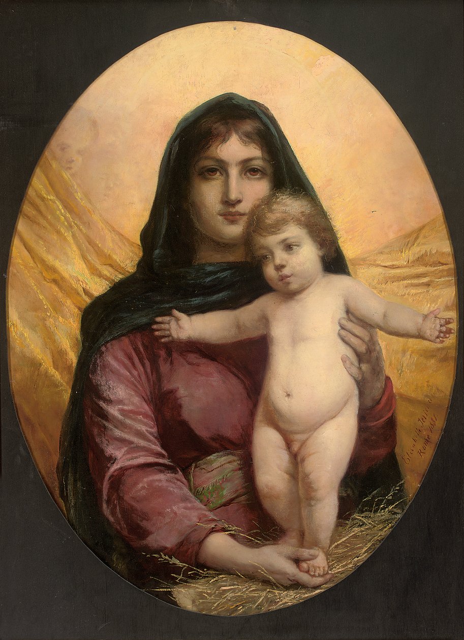 Die Madonna und das Kind, 1881 von Elisabeth Maria Anna Jerichau Baumann