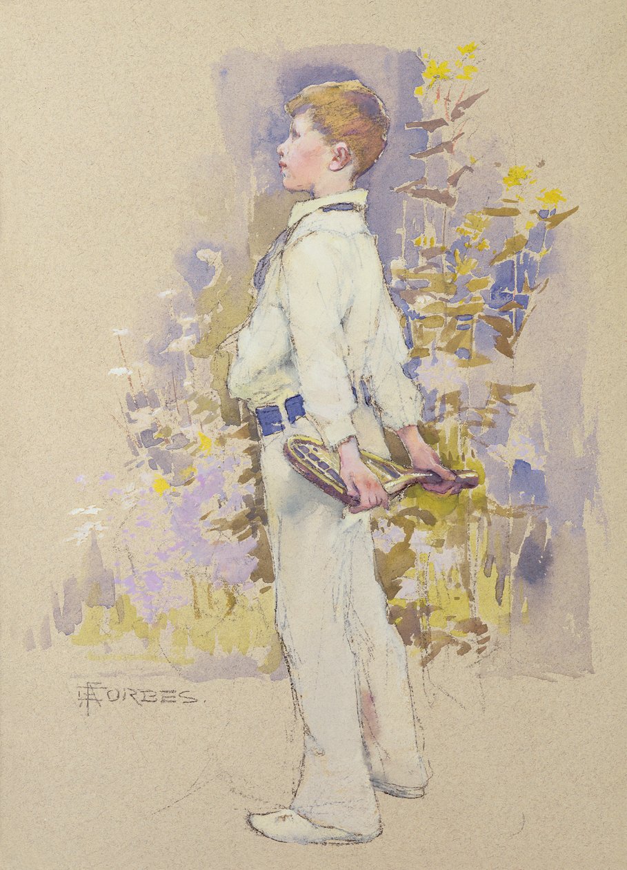 Alec in Weiß von Elizabeth Adela Stanhope Forbes