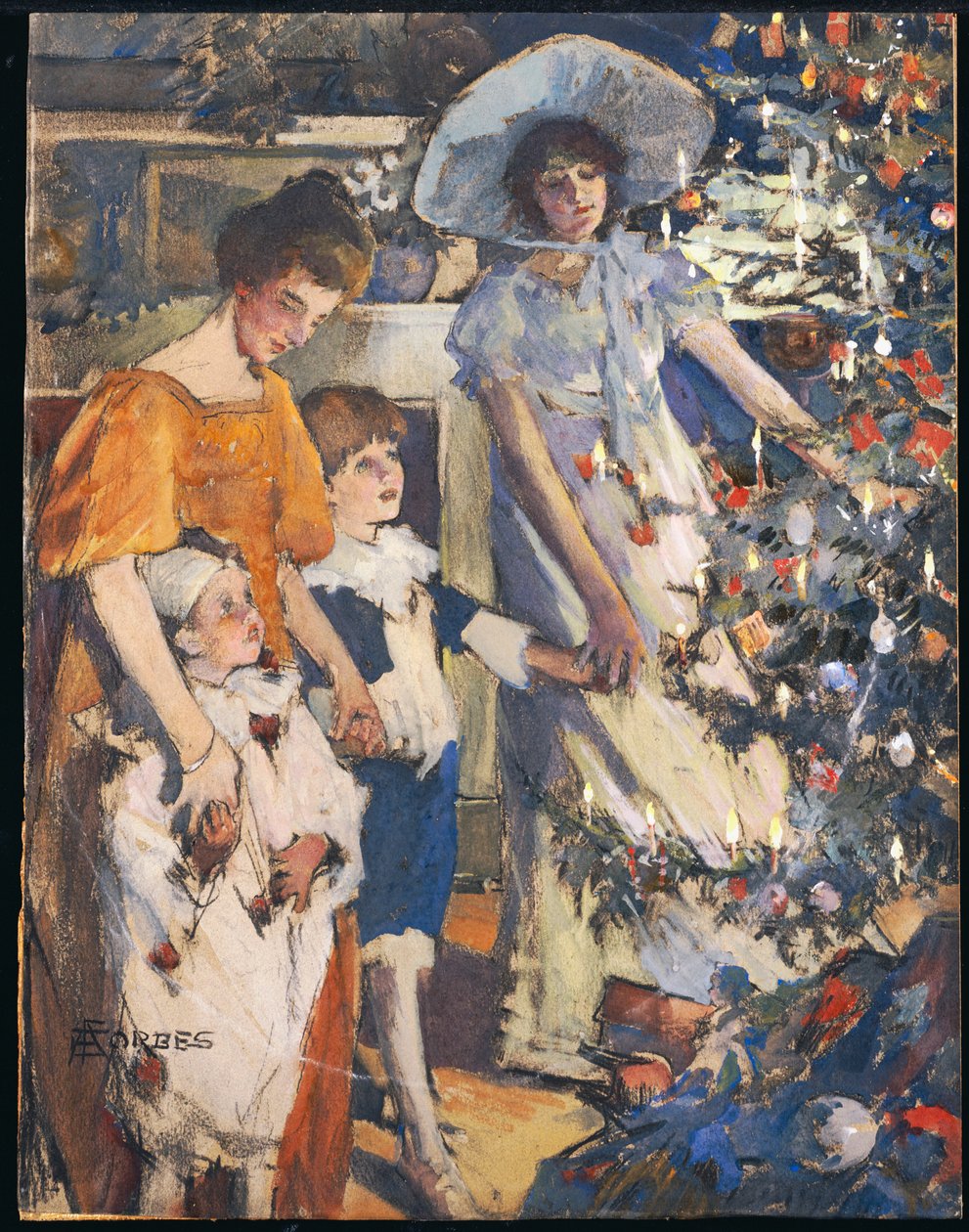 Der Weihnachtsbaum von Elizabeth Adela Stanhope Forbes