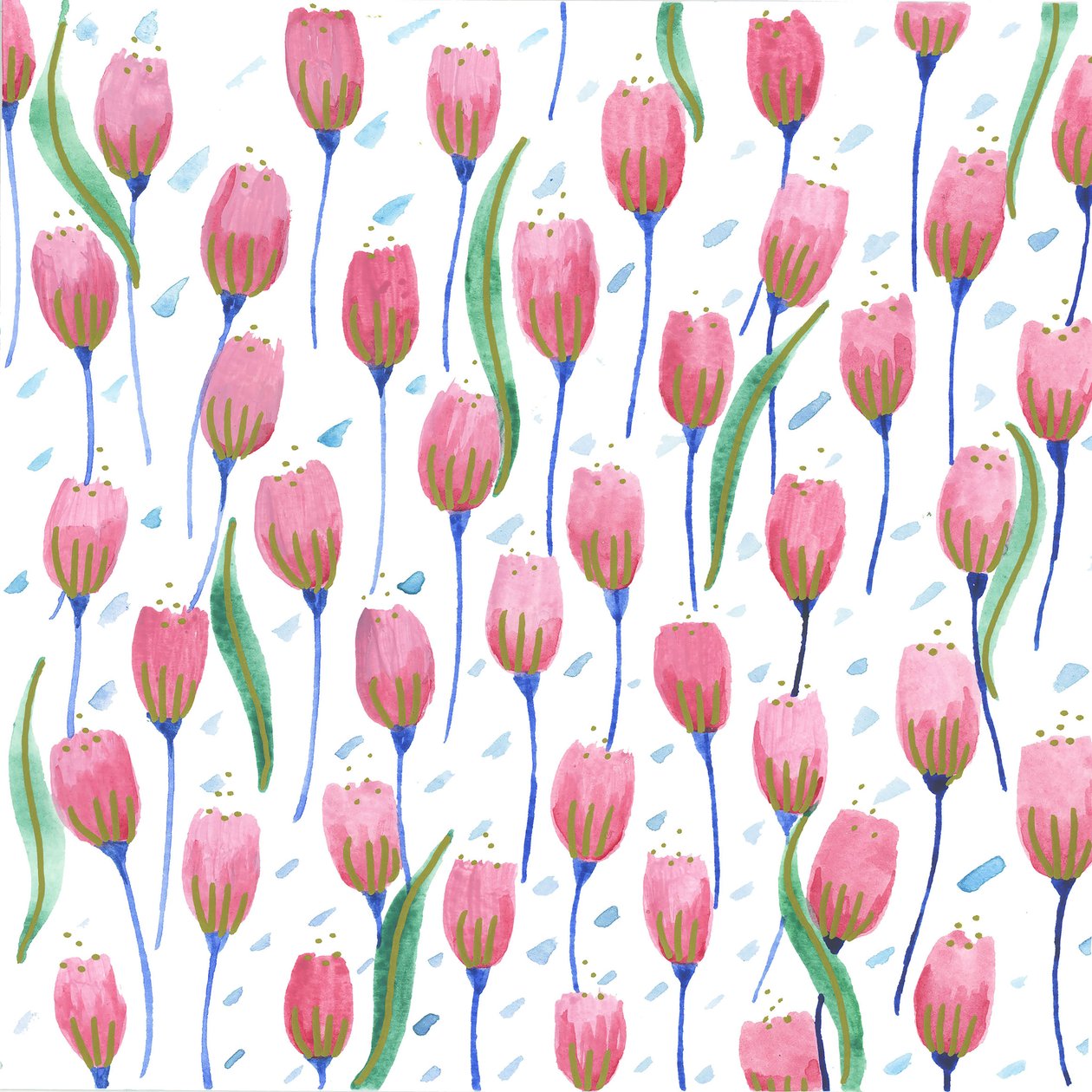 Rosa Tulpen, 2017 von Elizabeth Rider