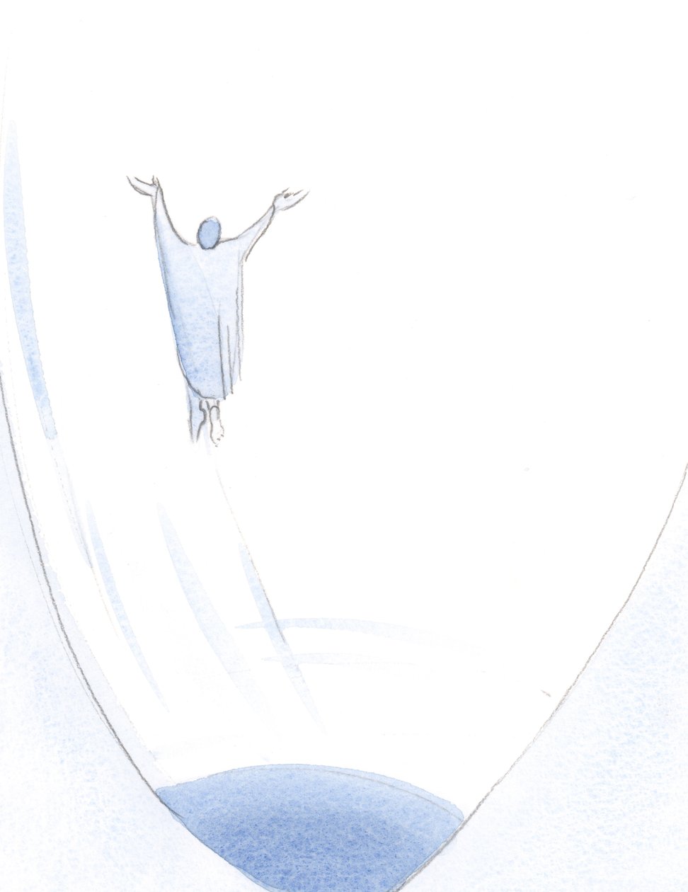 Bei einem Wort des Bekenntnisses und der Reue erhebt sich die Seele in das Herz Gottes, befreit von ihren Ketten der Sünde oder Torheit. von Elizabeth Wang