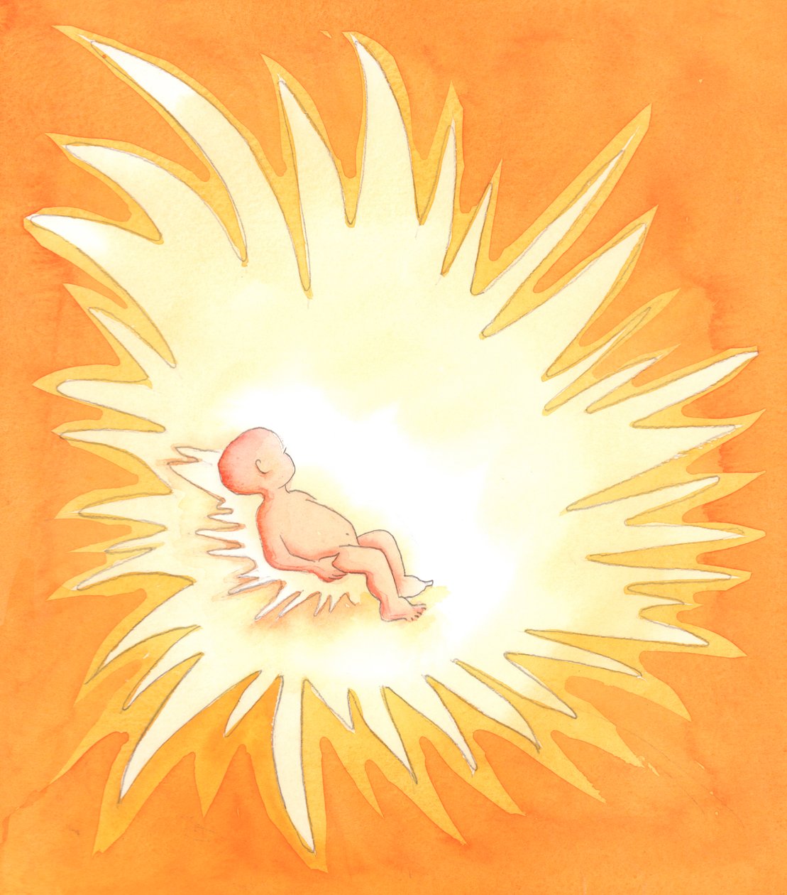 Durch die Taufe wird die Seele zu einem Ofen der göttlichen Liebe, da die inwohnende Dreifaltigkeit - Vater, Sohn und Heiliger Geist - Herrlichkeit aus dieser Seele auf andere ausstrahlt. von Elizabeth Wang