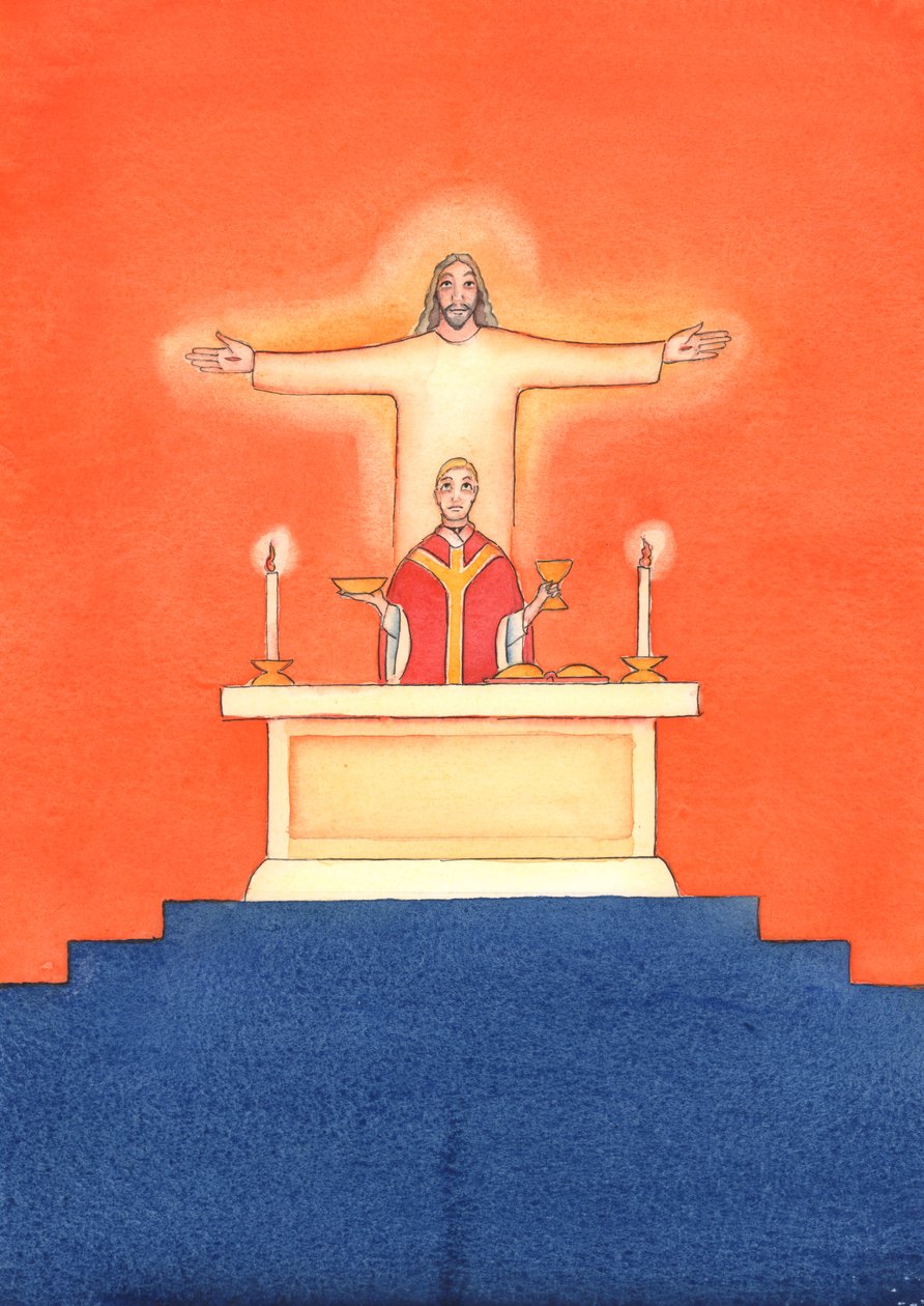 Jesus ist bei uns in der Messe gegenwärtig, betet zum Vater für unsere Bedürfnisse und für das ewige Heil. Wir können all unsere Gebete mit Seinem großen Opfergebet vereinen von Elizabeth Wang