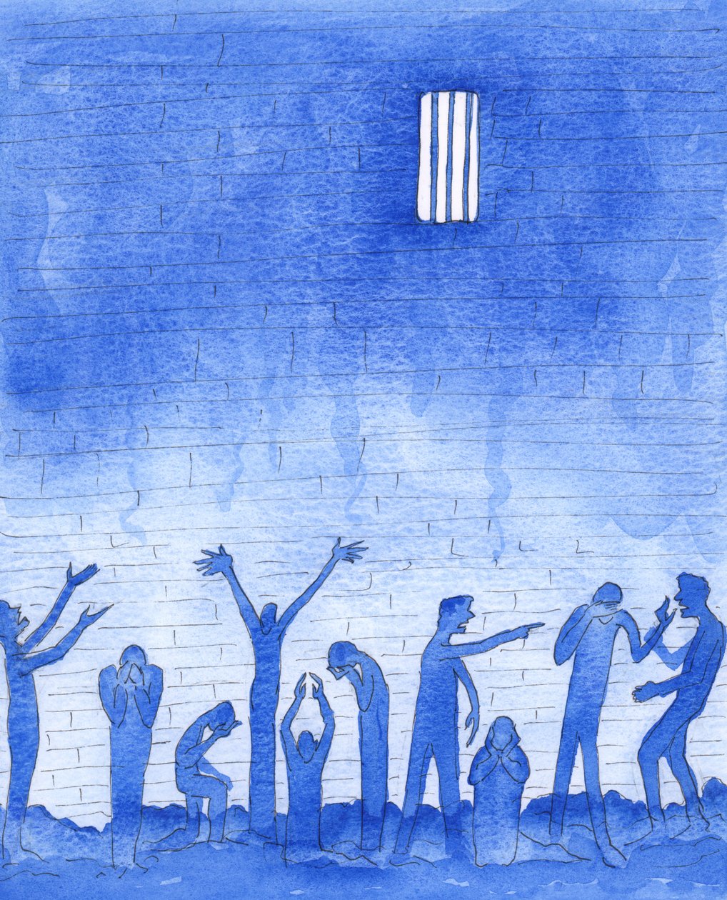 Keine Bildsprache kann den Schrecken der Trennung in der Hölle von der Quelle aller Liebe und Freude vermitteln, 2005 von Elizabeth Wang