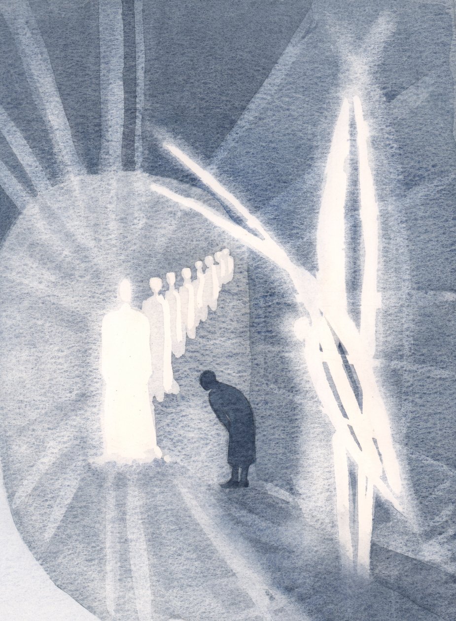 Manchmal ist Christus in seiner Herrlichkeit der Seele gegenwärtig und wird von unserem Schutzengel angebetet. Wir müssen nur anwesend sein und anbeten. von Elizabeth Wang