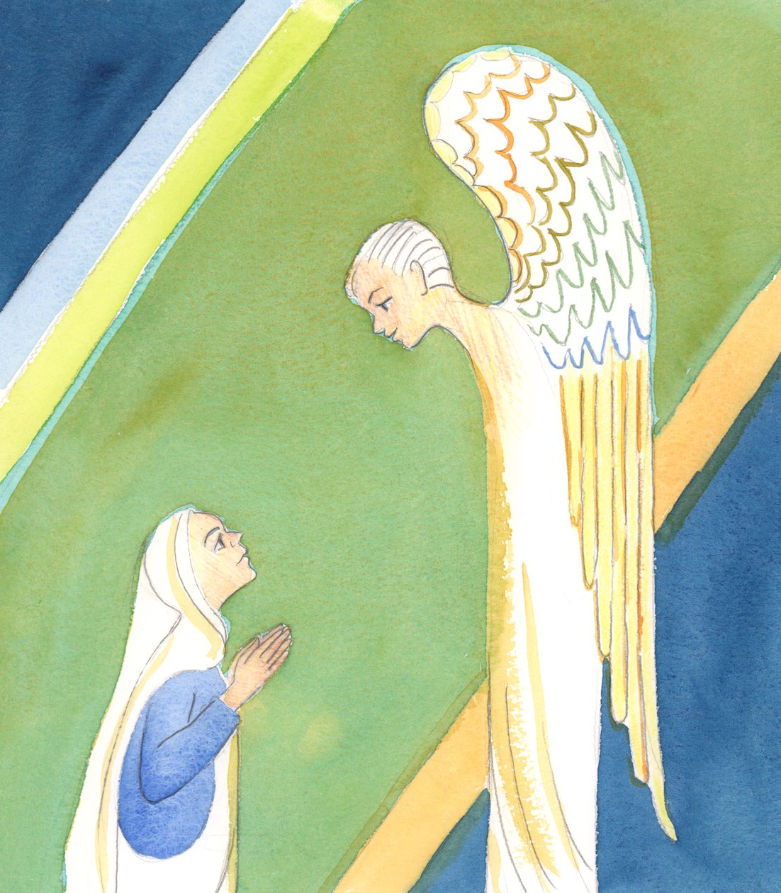 Der Engel sagte zu Maria: "Fürchte dich nicht, Maria, denn du hast Gnade bei Gott gefunden von Elizabeth Wang