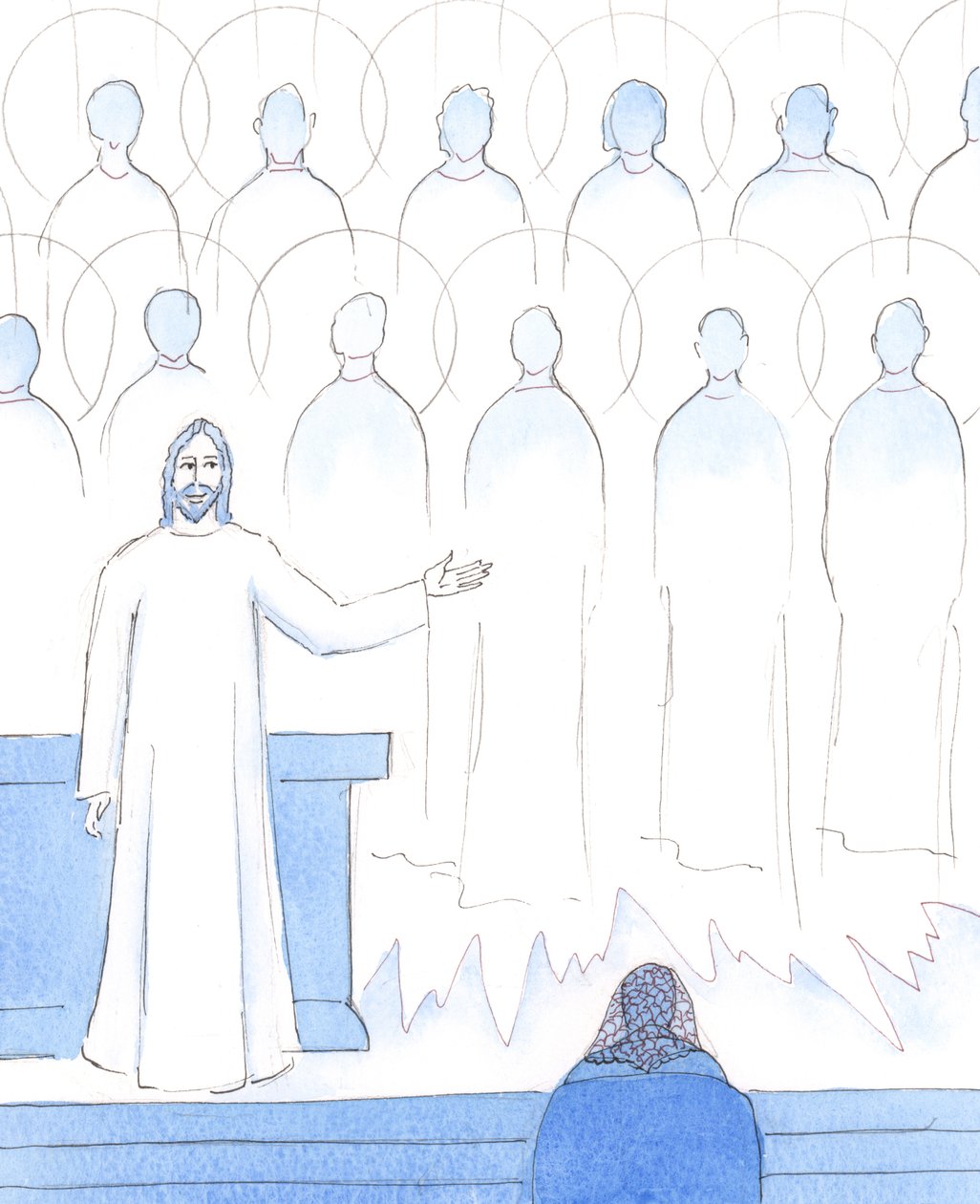 Die Heiligen im Himmel sind dort, weil sie Gottes Willen im irdischen Leben getan haben oder es nachträglich getan haben, nachdem sie bereut hatten; so schätzt Christus jede unserer Gehorsamshandlungen gegenüber seinen Wünschen von Elizabeth Wang