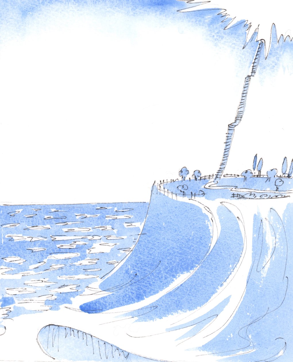 Diejenigen, die versuchen, unabhängig von Gott, Seiner Kirche und Seinen Gesetzen zu leben, leben, als ob sie auf einer schmelzenden Eisschicht wären, 2004 von Elizabeth Wang