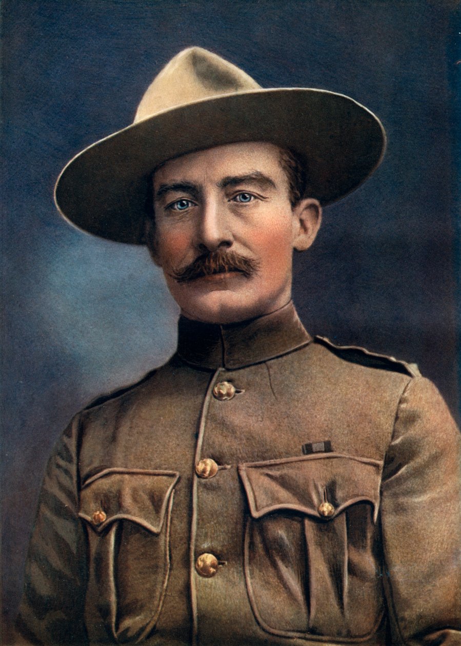 Oberst Baden-Powell, Generalleutnant der britischen Armee, 1902 von Elliott and Fry