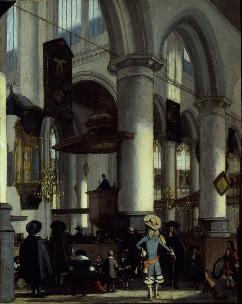 Innenraum der Oude Kerk, Delft, ca. 1680 von Emanuel de Witte