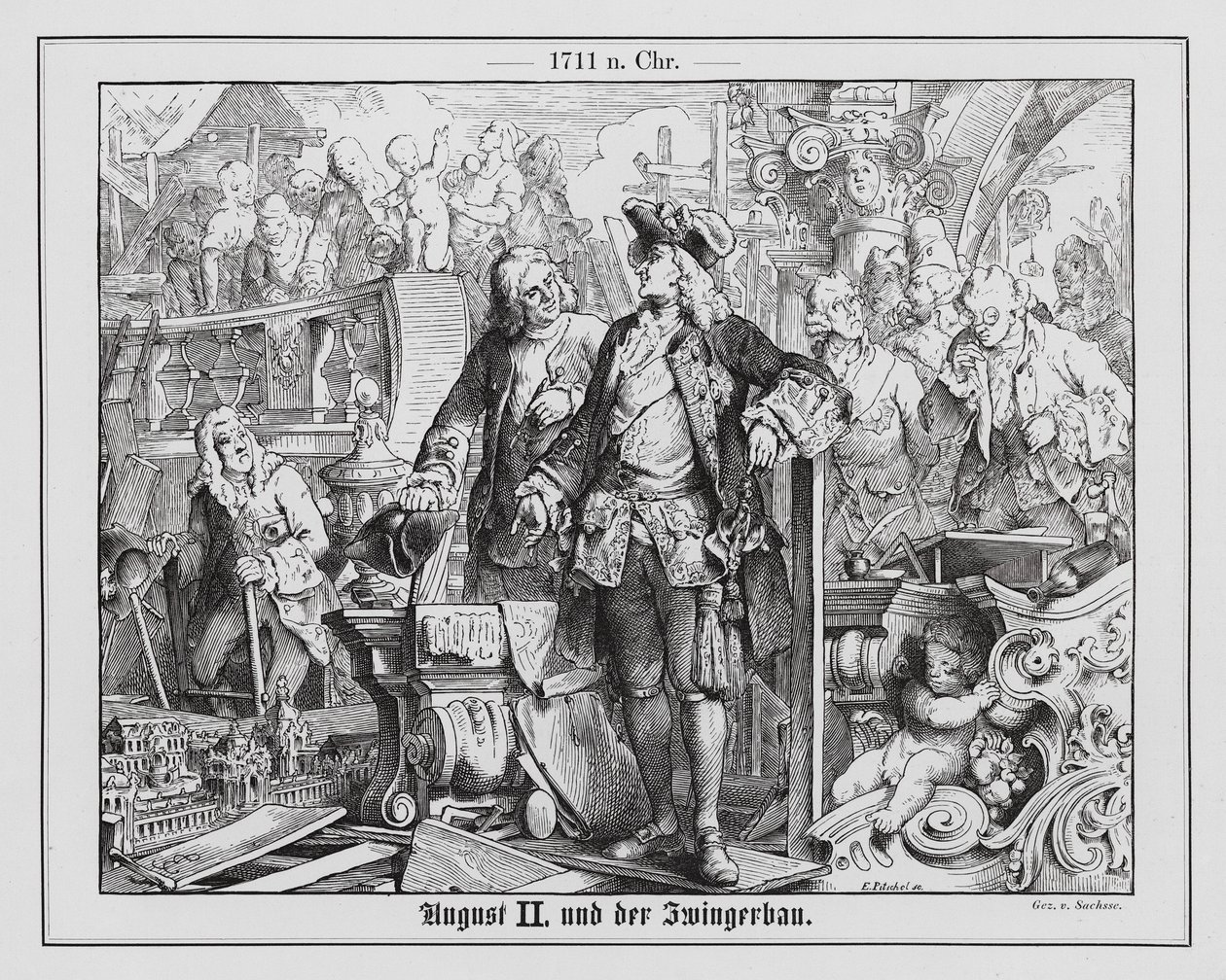 August II., Kurfürst von Sachsen und König von Polen, und der Bau des Zwingerpalastes von Emil Eugen Sachsse