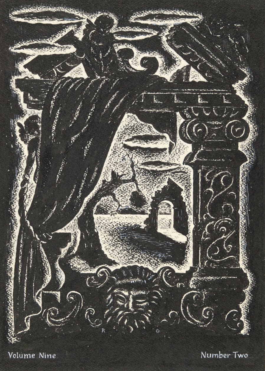 Ohne Titel (Entwurf für Magazincover: Ornamentales Motiv) von Emil Ganso