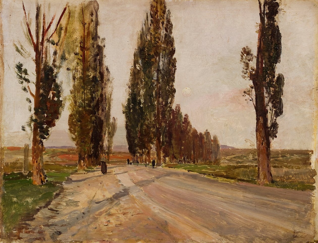 Boulevard der Pappeln bei Plankenberg, ca. 1890 von Emil Jakob Schindler