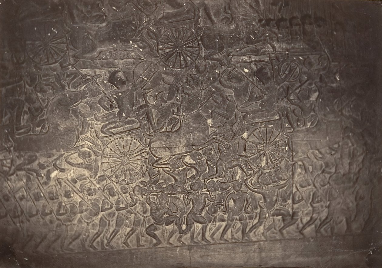 Basrelief der Großen Galerie der Pagode von Emile Gsell