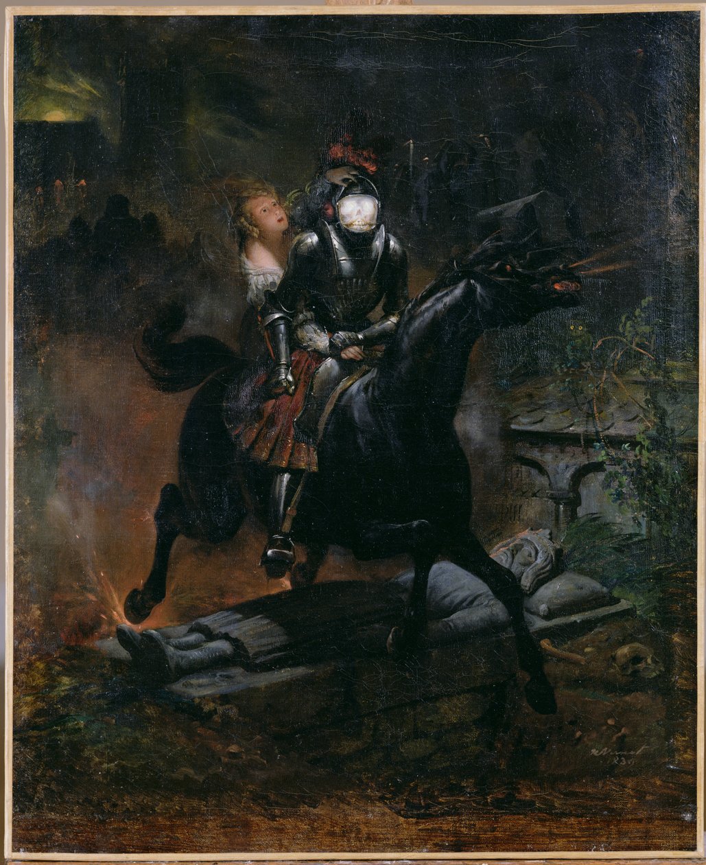 Ballade von Leonore, 1839 von Emile Jean Horace Vernet