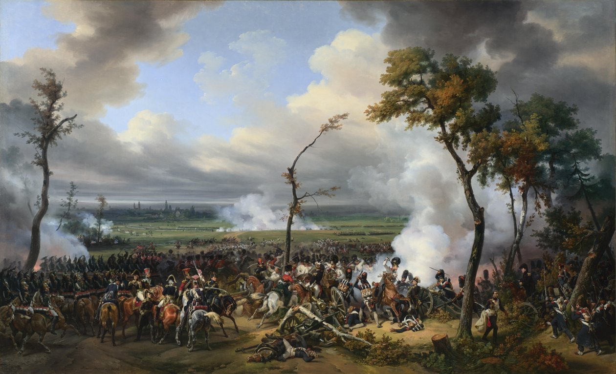 Die Schlacht von Hanau, 1813, 1824 von Emile Jean Horace Vernet