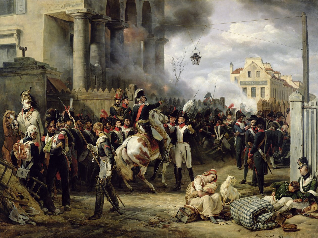 Das Tor von Clichy während der Verteidigung von Paris, 30. März 1814, 1820 von Emile Jean Horace Vernet
