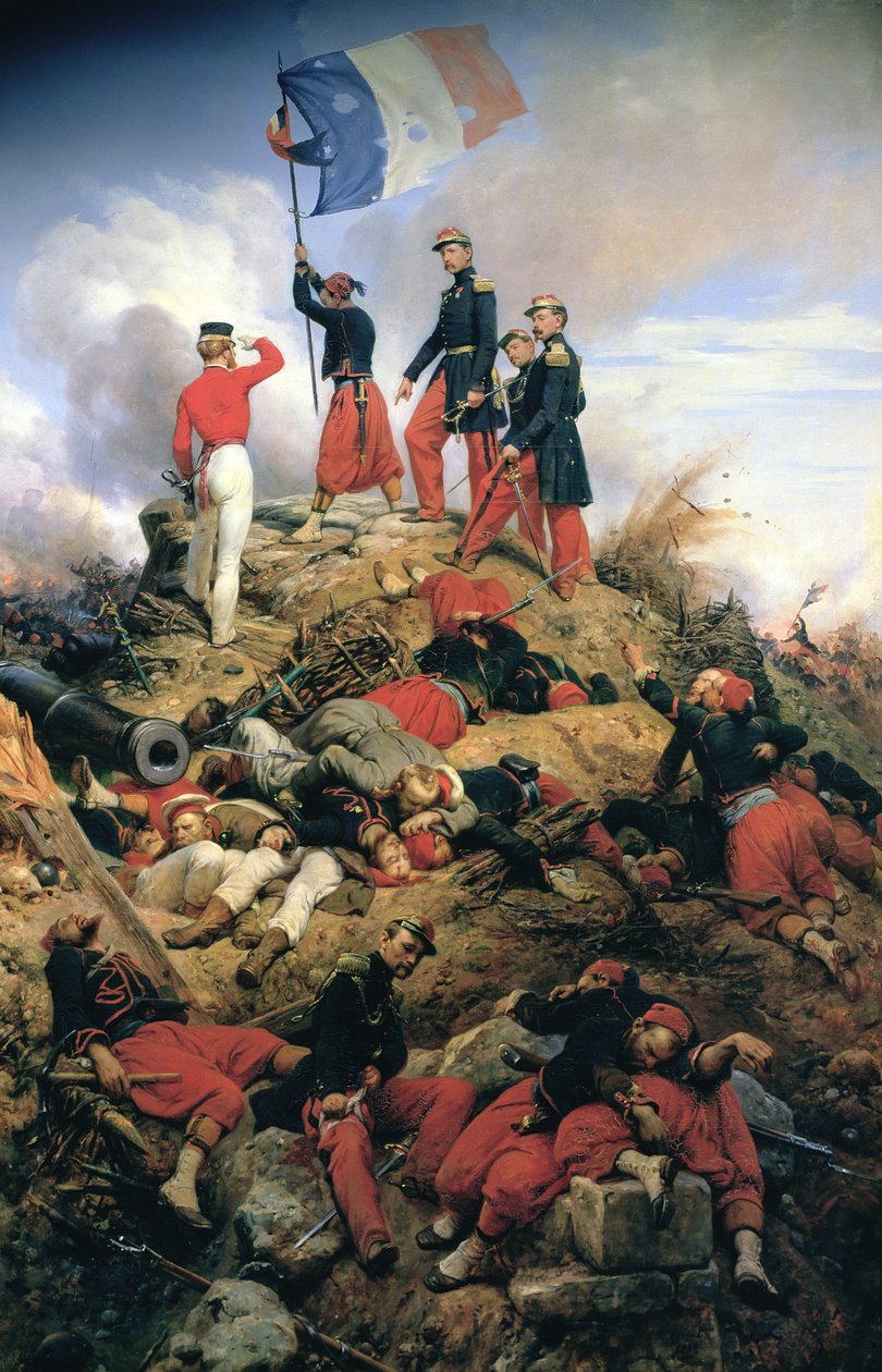 Die Einnahme von Malakoff von Emile Jean Horace Vernet