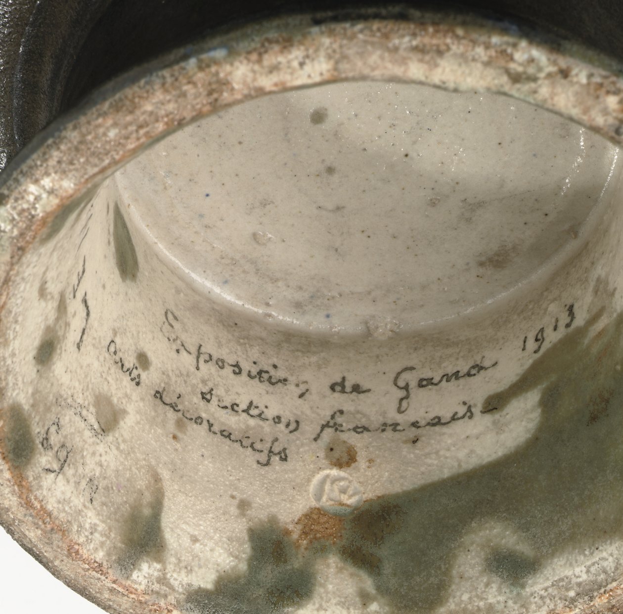 Schale, Exposition de Gand (Detail) von Emile Lenoble