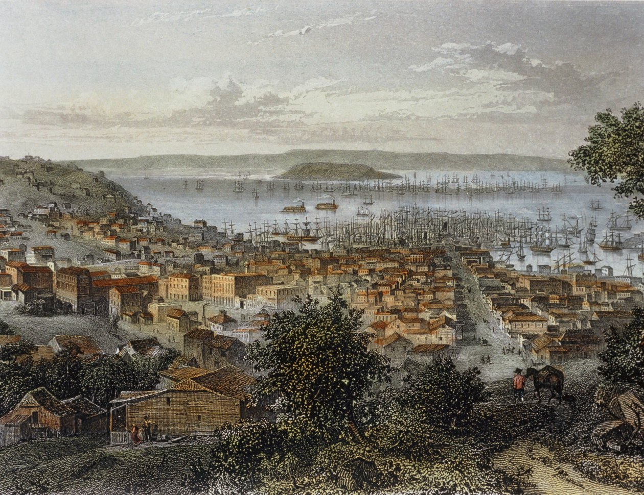 Ansicht von San Francisco, Kalifornien, USA (Gravur) von Emile Rouargue
