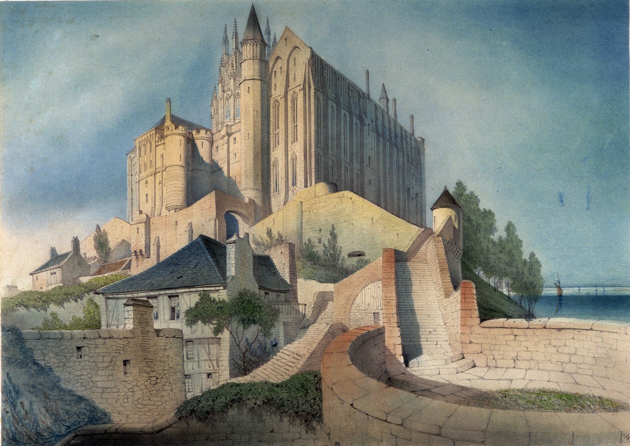 Die Abtei Mont Saint Michel von Emile Sagot