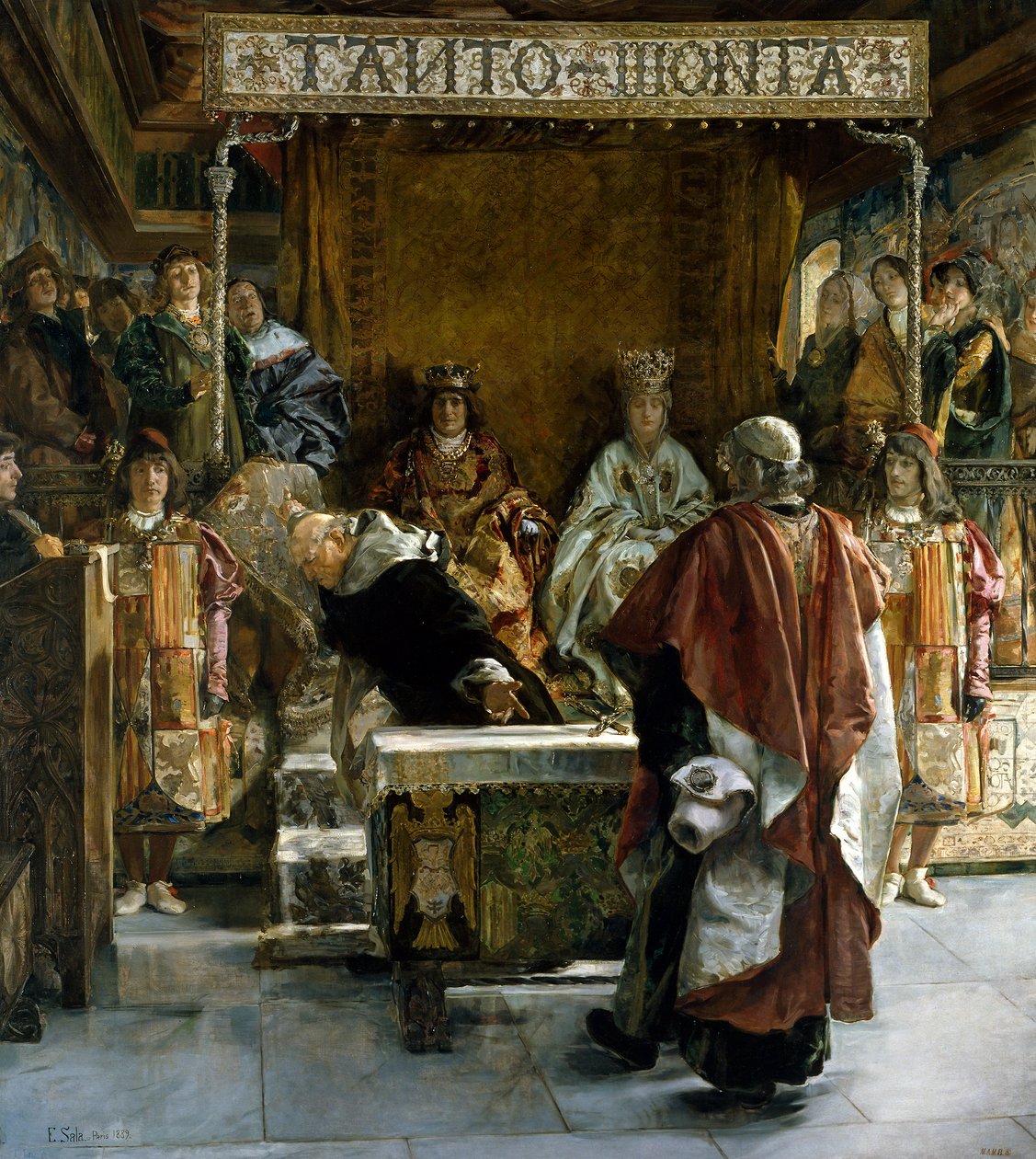 Die Vertreibung der Juden aus Spanien (im Jahr 1492), 1889 von Emilio Sala Francés