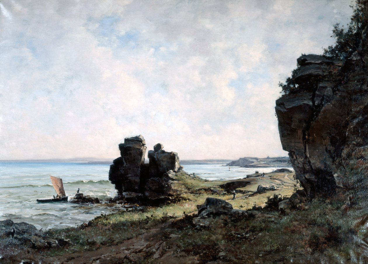 Ein schöner Morgen an der Küste der Bretagne, 1882 von Emmanuel Lansyer
