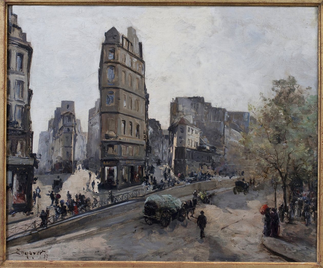 Rue de la Lune, Beauregard und de Clery, Ansichten des Boulevard Saint Denis in Paris von Emmanuel Lansyer
