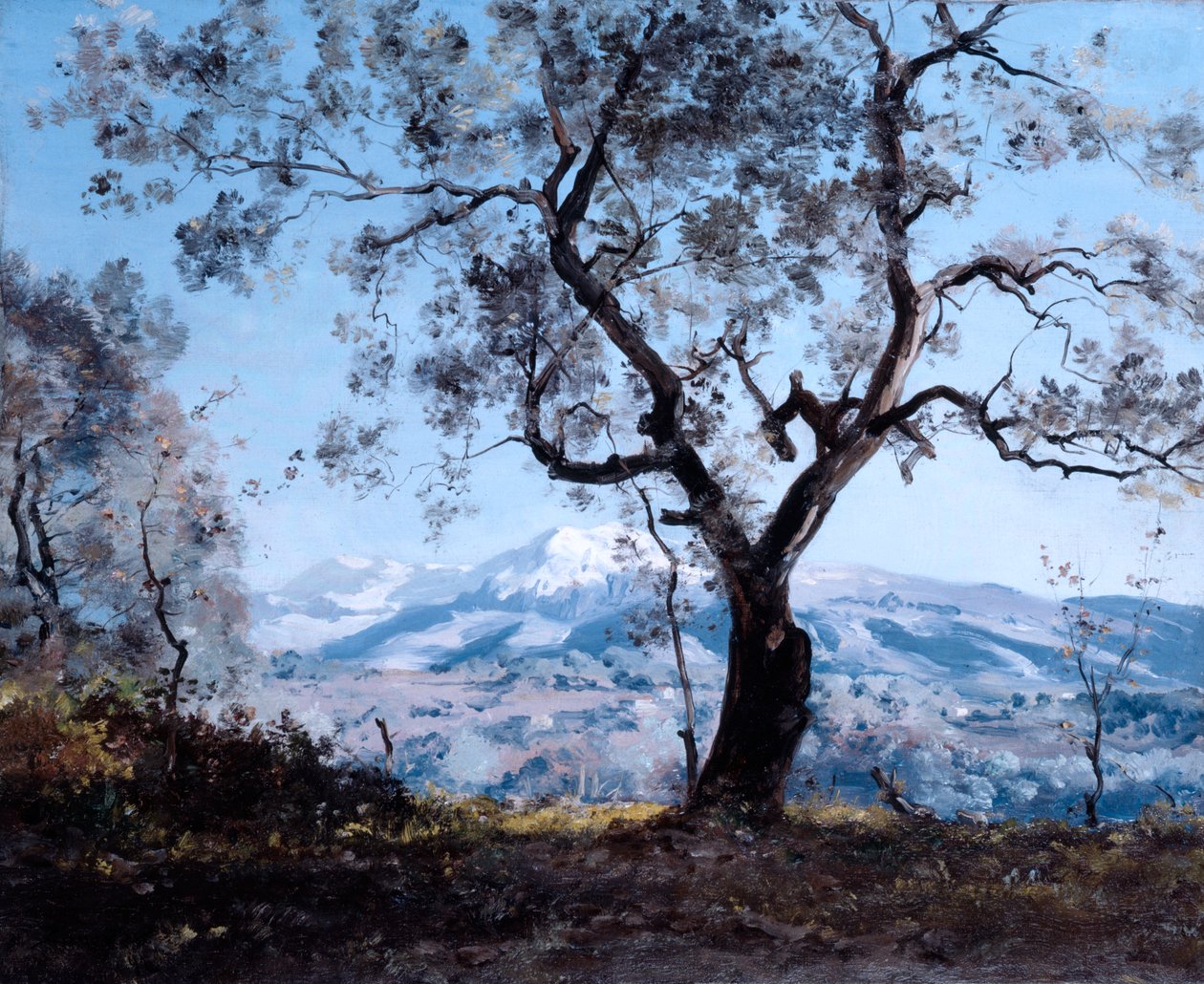 Das Gebiet um Menton, nahe Roquebrune, 1892 von Emmanuel Lansyer