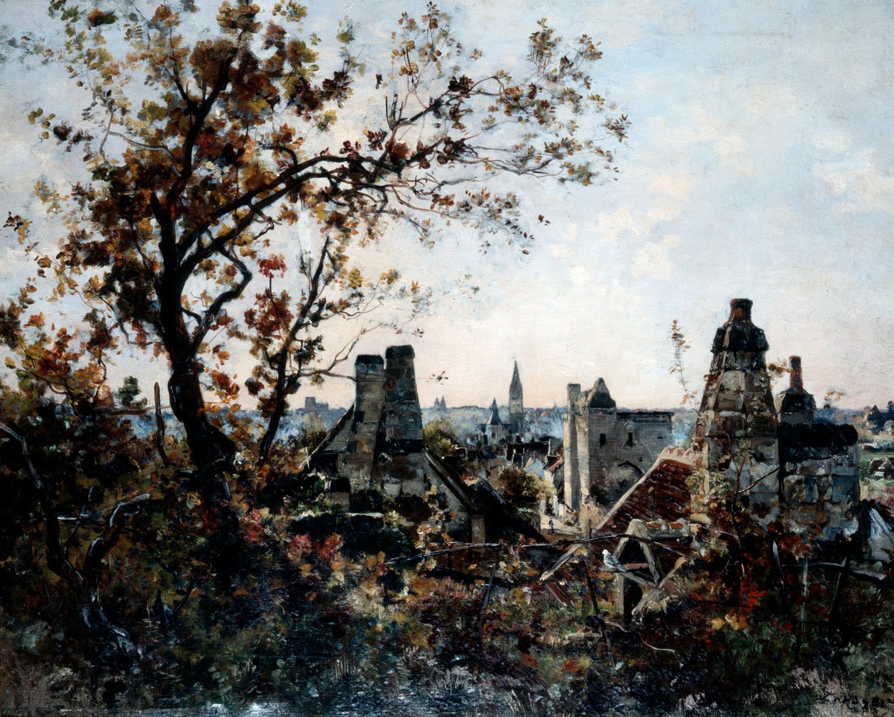 Der Turm von Chevalot am Abend, 1885 von Emmanuel Lansyer