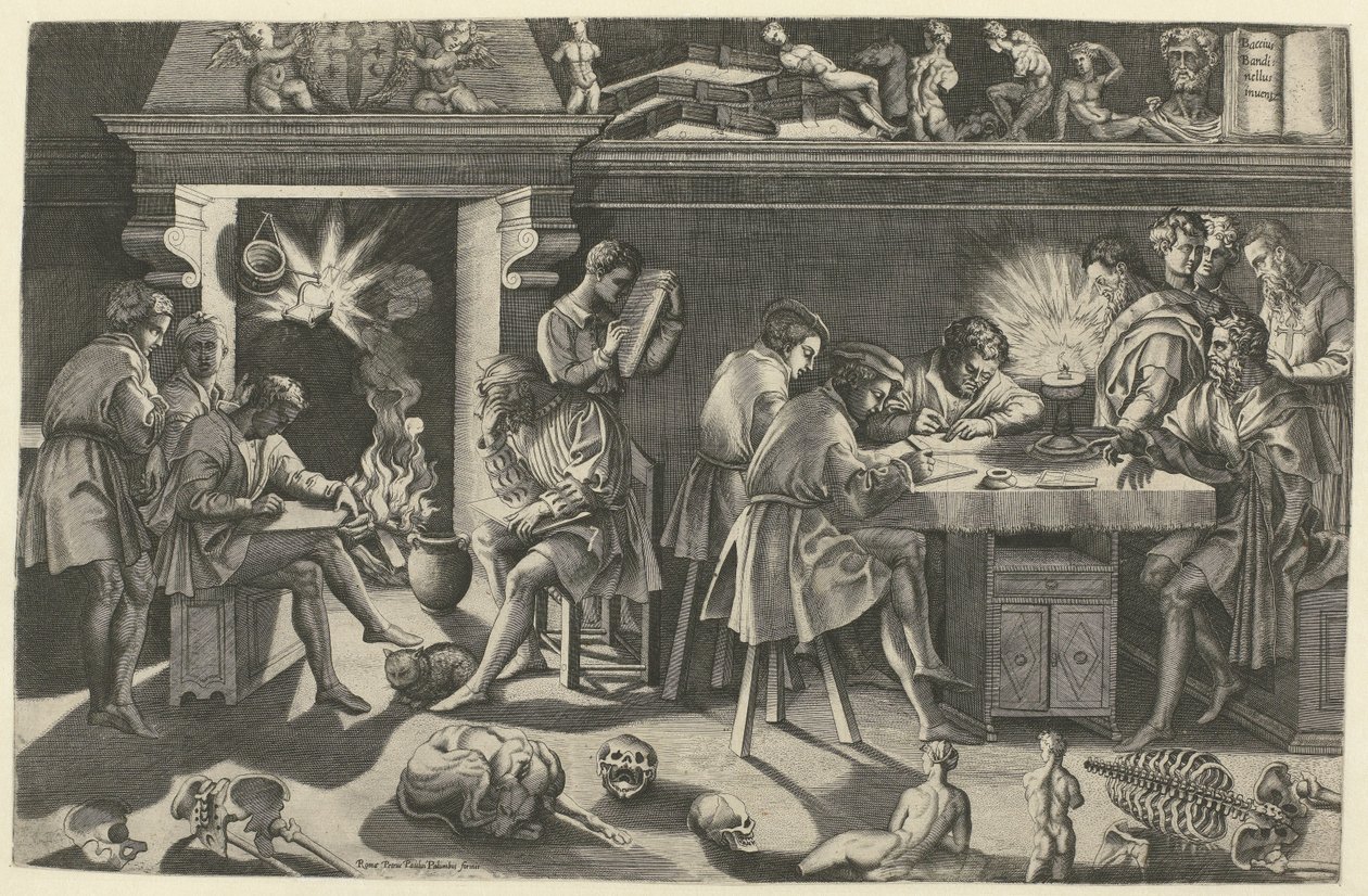 Die Akademie von Baccio Bandinelli von Enea Vico
