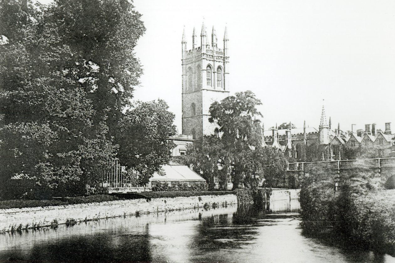 Magdalen College vom Cherwell von English Photographer