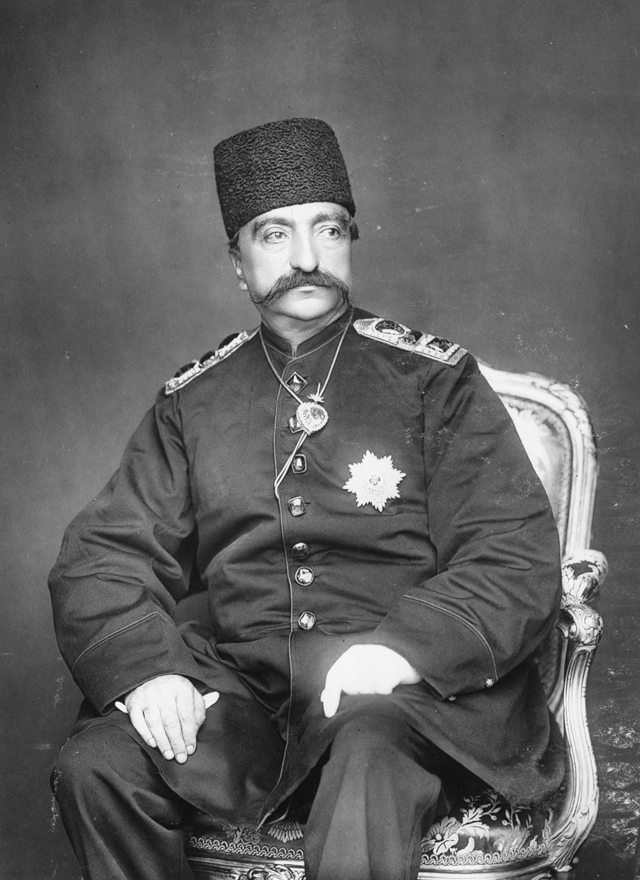 Naser al-Din Shah Qajar von Persien von English Photographer