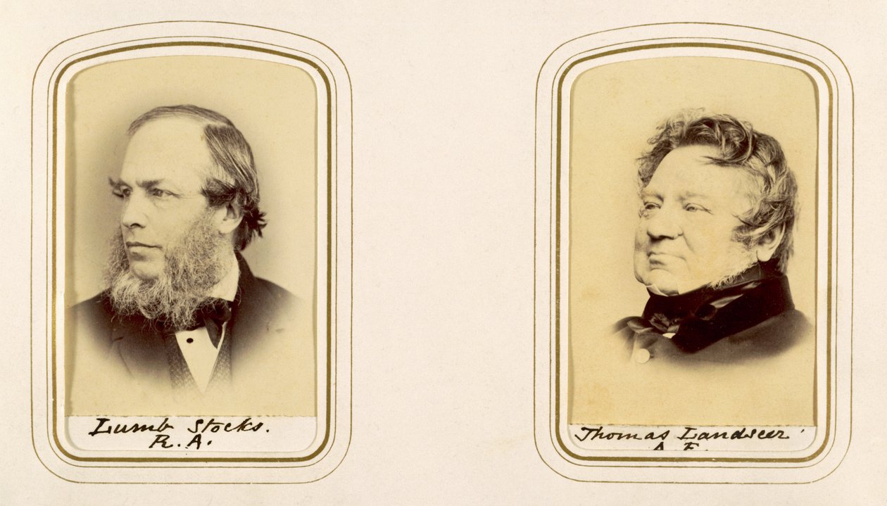Porträts von Lumb Stocks und Thomas Landseer von English Photographer