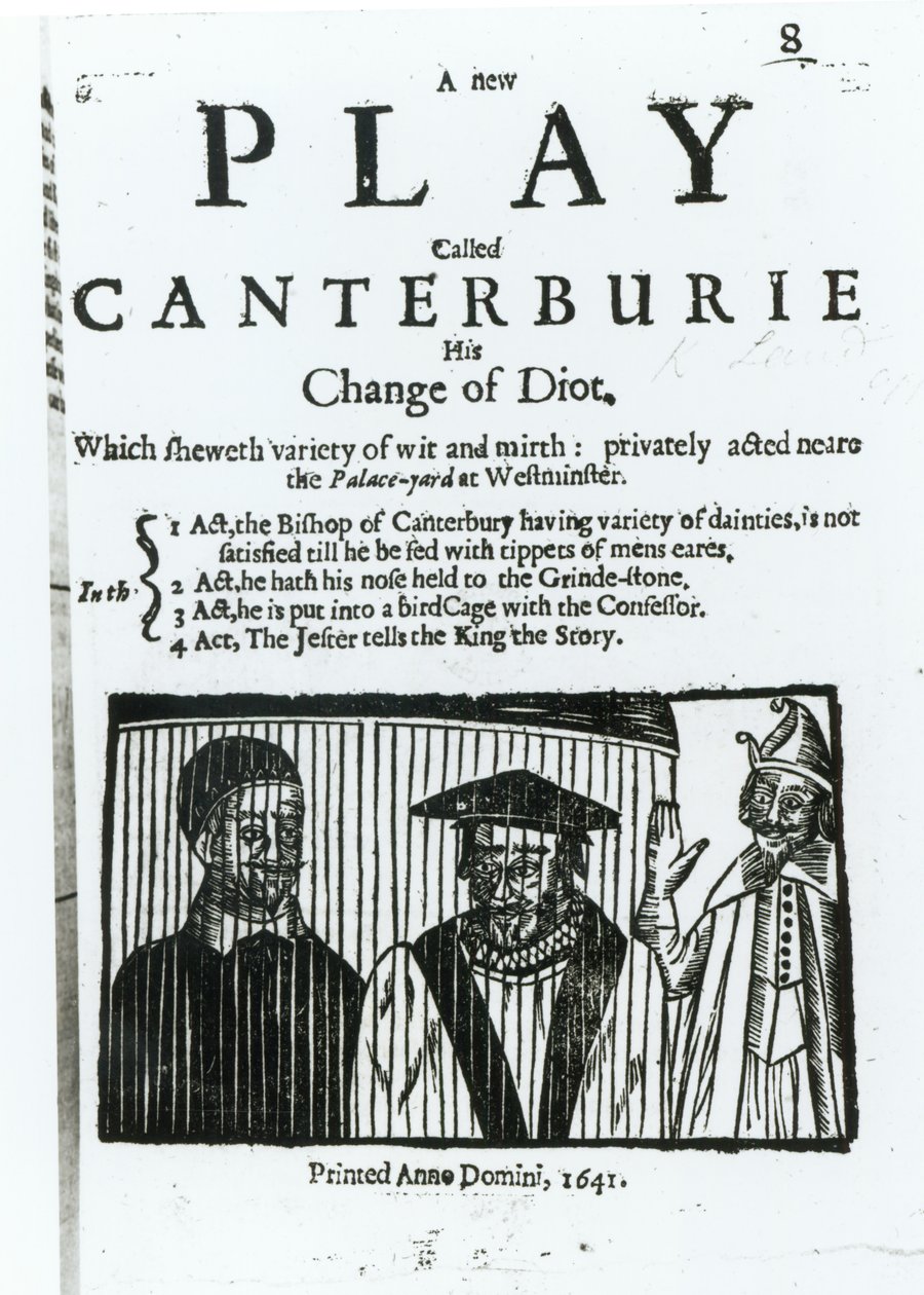 Ein neues Stück namens Canterburie, 1641 von English School