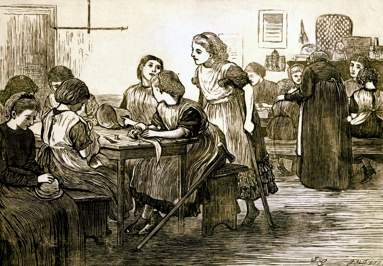 Ein Klassenzimmer von English School: Kunstdruck kaufen