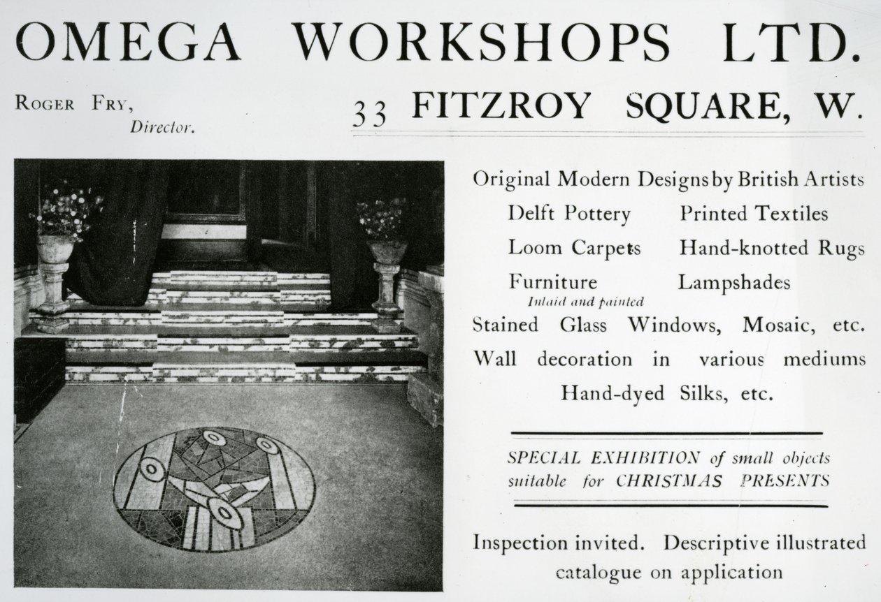 Werbung für die Omega Workshops Ltd von English School