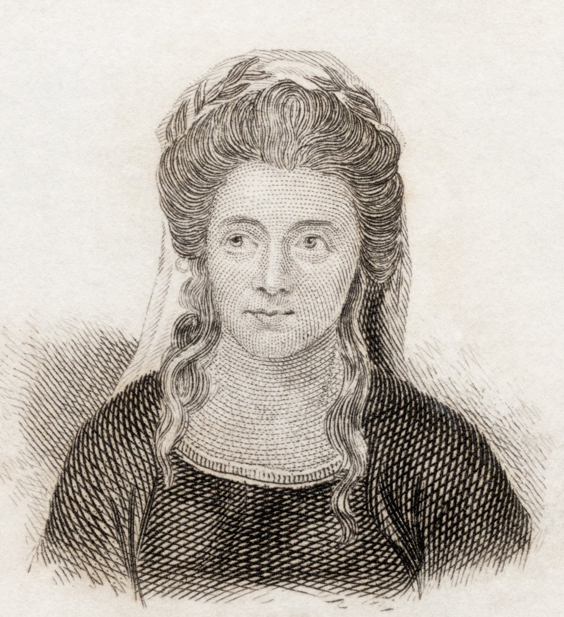 Anna Seward, 1825 von English School