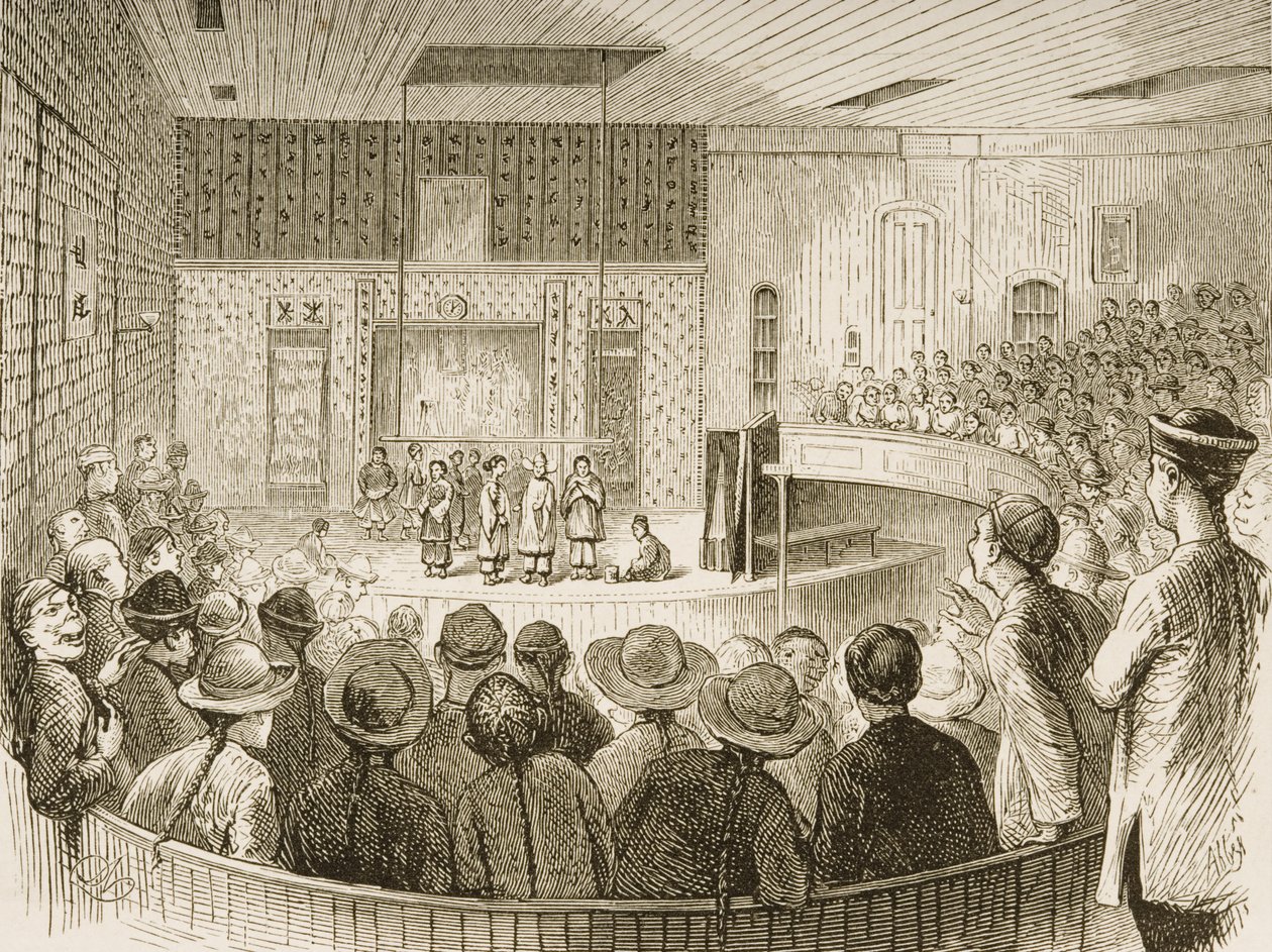 Chinesisches Theater, San Francisco, Kalifornien, aus 