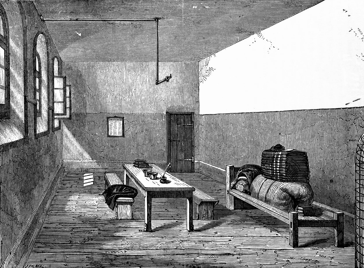 Verurteilte Zelle Newgate von English School