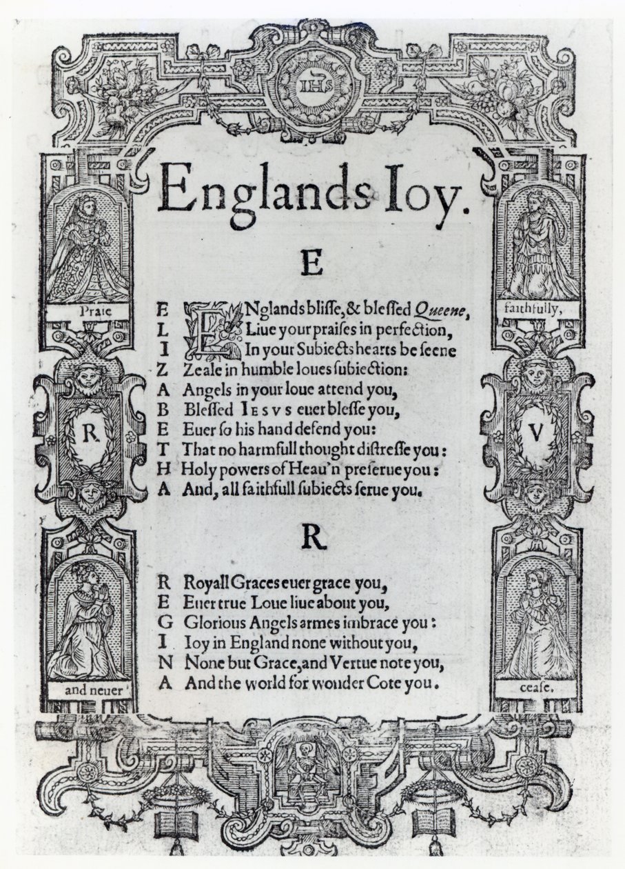 Englands Freude von Richard Vennar, ca. 1602 von English School
