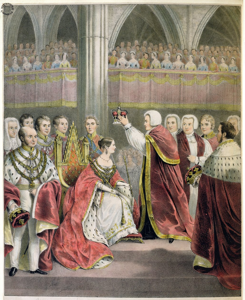 Ihre gnädigste Majestät Königin Victoria, gekrönt am 28. Juni 1838 von English School