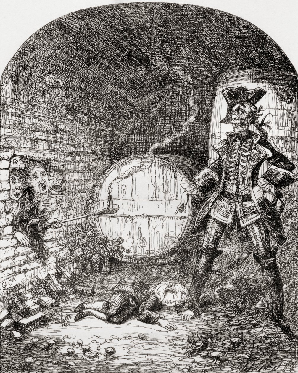 Illustration nach George Cruikshank für das Gedicht 