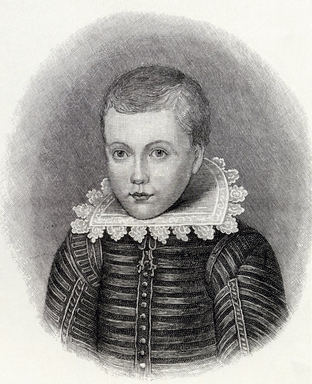 John Milton im Alter von 10 Jahren, aus 
