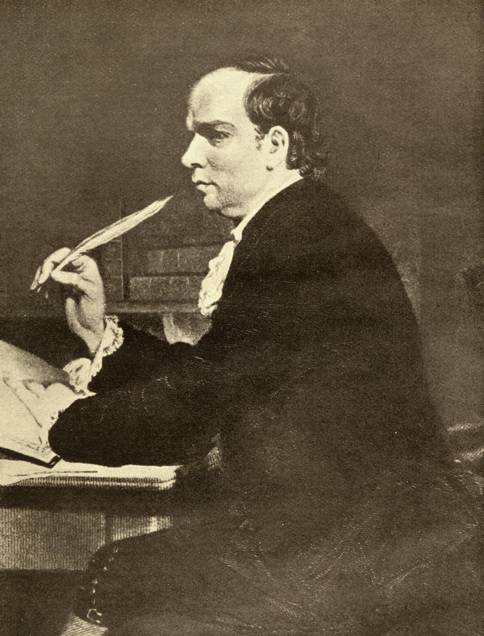 Oliver Goldsmith (1730-74) von English School