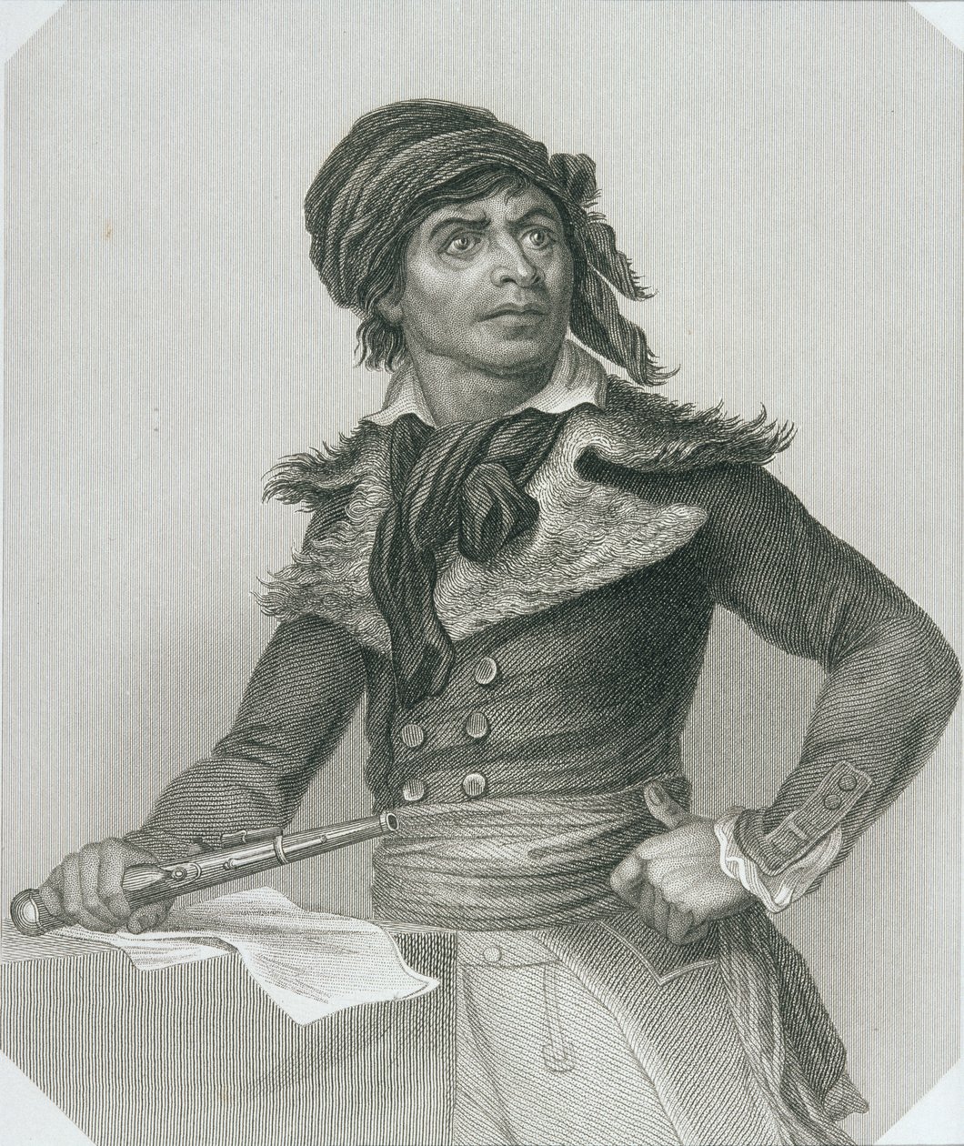 Porträt von Jean-Paul Marat (1743-93) von English School