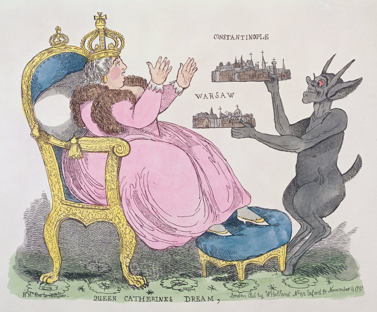 Königin Katherines Traum, 1791 von English School