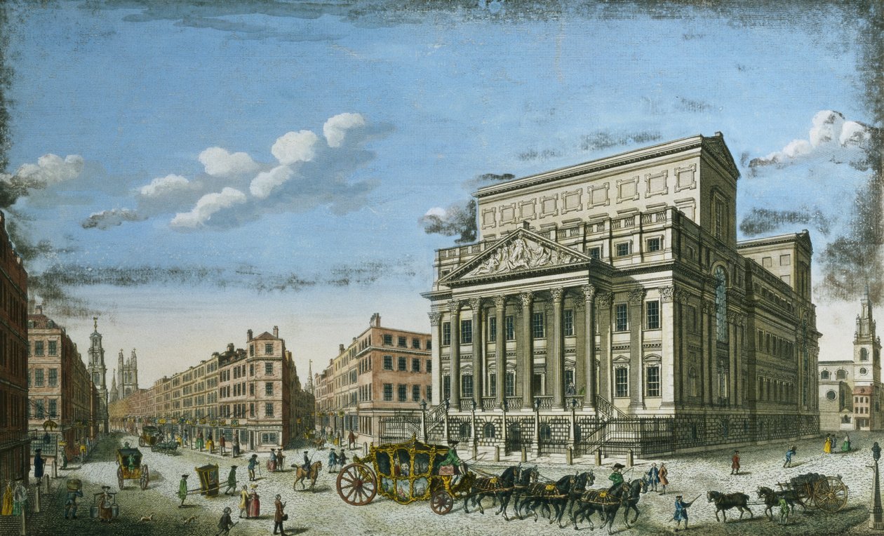 Das Herrenhaus des Lord Mayor, London, ca. 1753 von English School