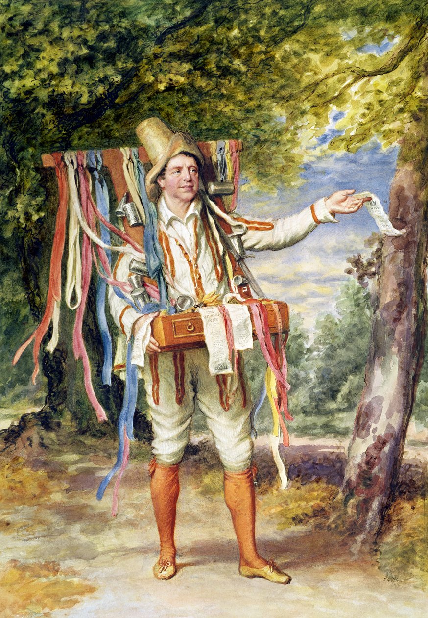 Die Bänderverkäuferin, 1874 von English School
