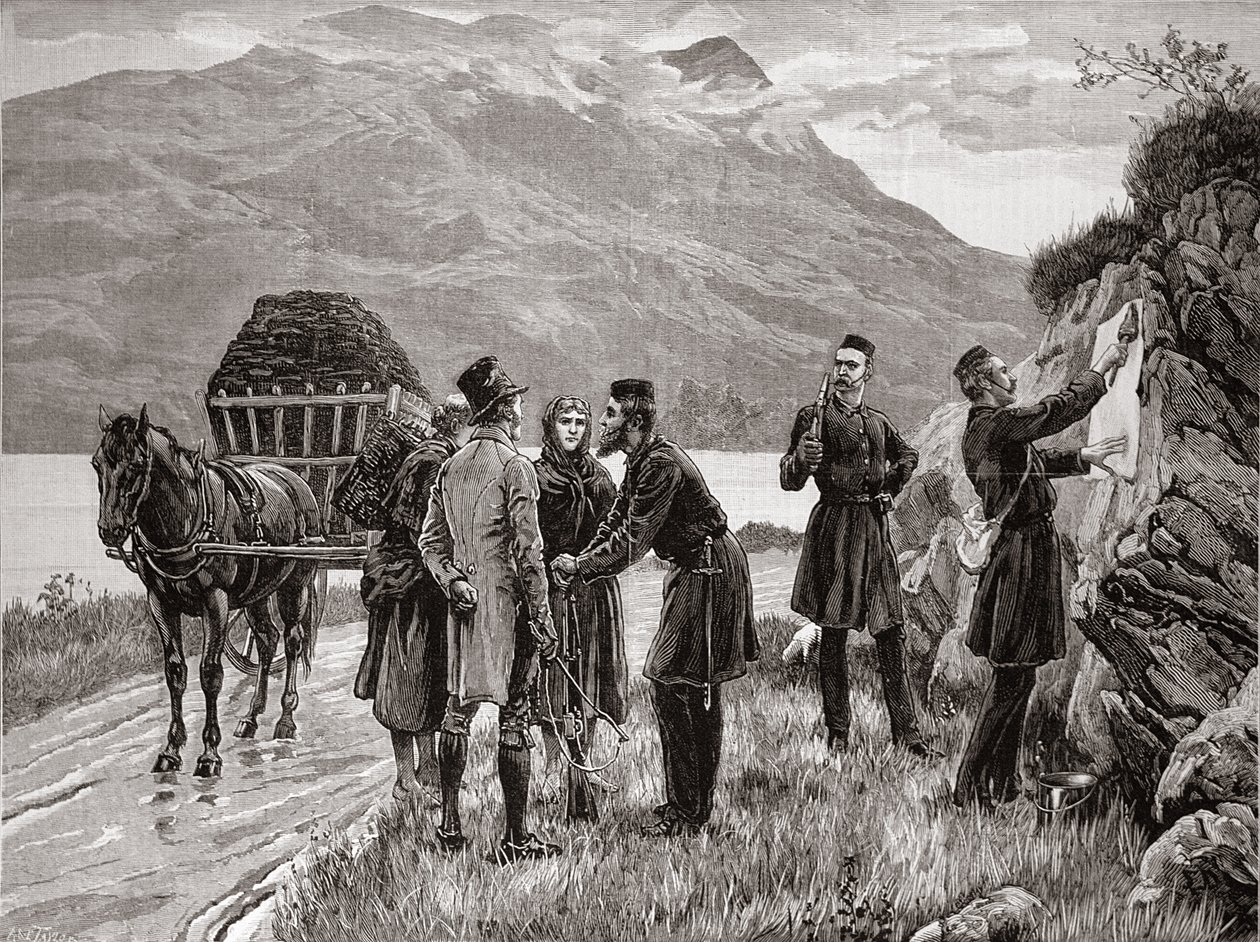 Der Zustand Irlands: Aushang der Regierungsproklamation in Connemara, aus 